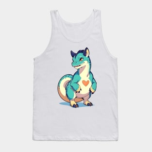 Fun Cartoon Dino 04 Tank Top